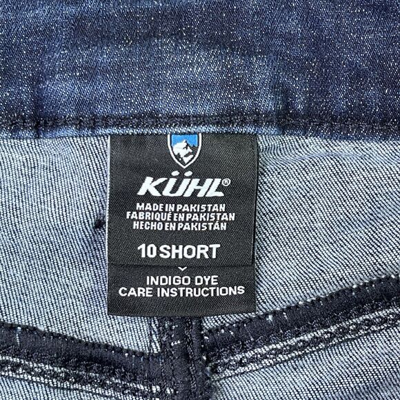 Kuhl Jeans Women’s 10 Short Blue Straight Mid-Rise Dark Denim Outdoor - Picture 7 of 15
